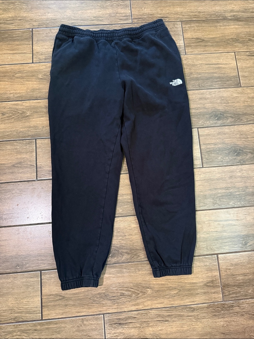 The North Face black fleece jogger sweatpants Large